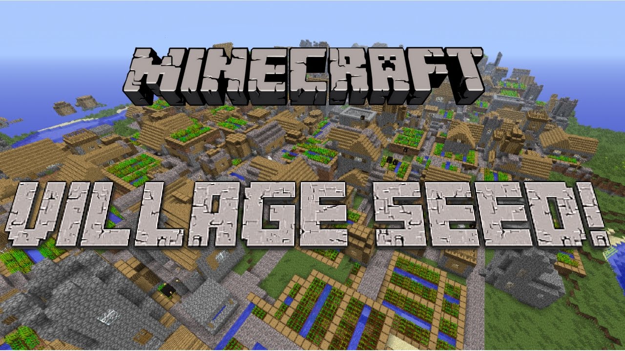 Minecraft Village Seed! (it works!) - YouTube