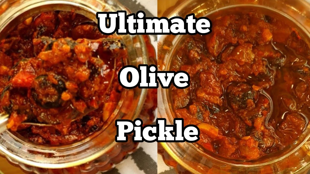 Olive Pickle/Olive pickle recipe/how to make olive pickle YouTube