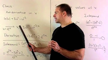 Definite Integral of (e^x - 1)(e^x - 2)/e^2x  (HD Version)