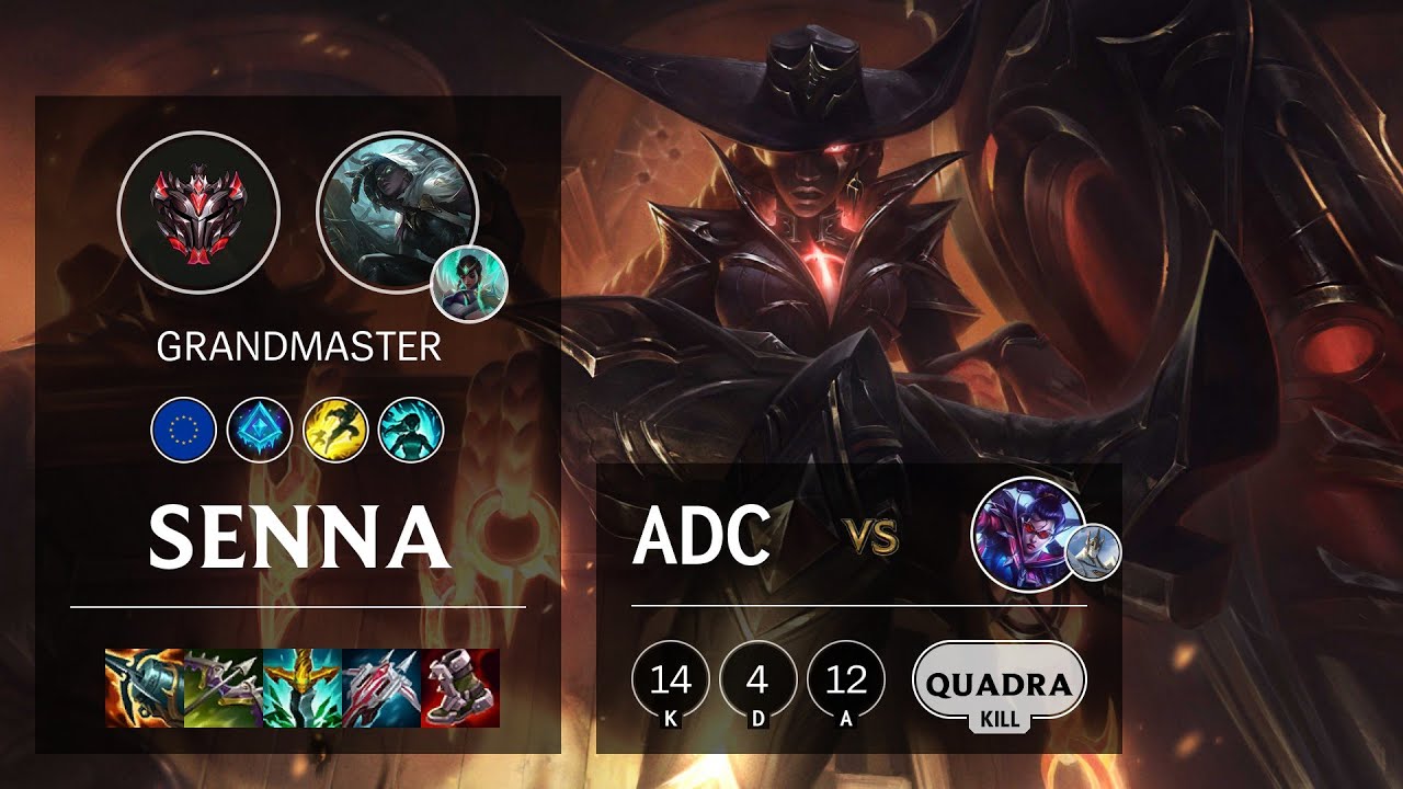 Senna ADC vs Vayne - EUW Grandmaster Patch 11.14
