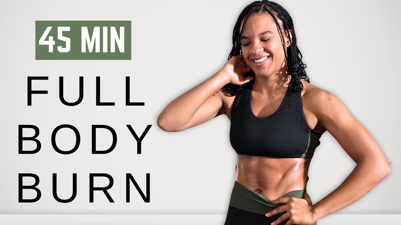 Get STRONGER with This 45 Minute Full Body Dumbbell Workout at Home ...
