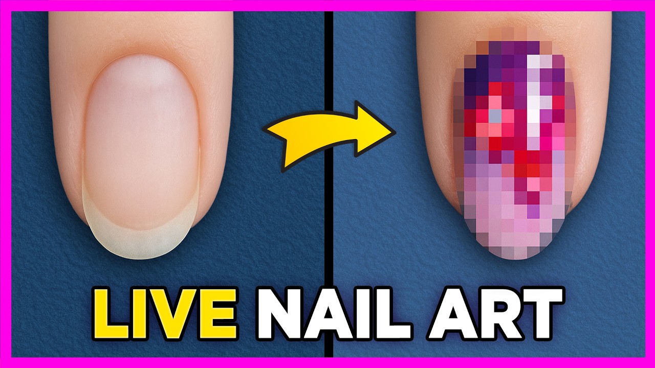 LIVE Beginner Nail Art Tutorial Easy Cute Nail Design