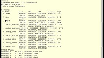 Quick introduction to object files with objdump