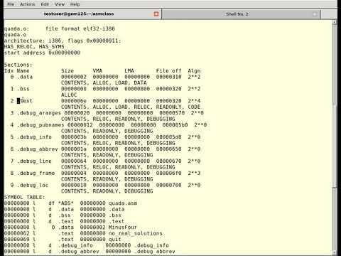 Quick introduction to object files with objdump