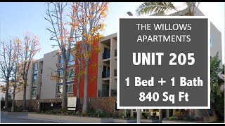 The Willows Apartments | Unit 205 | 1Bed + 1 Bath | 840 Sq Ft