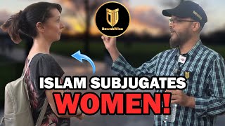 Muslim Educates Woman About Women In Islam | Hashim | Speakers Corner | Hyde Park