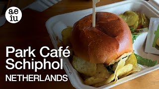 Grabbing a Quick Bite at Park Café at Schiphol Airport in Amsterdam, Netherlands