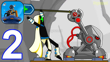 Stickman Catapult - Gameplay Walkthrough Part 2 Stickman Archer Army Commander (iOS,Android)