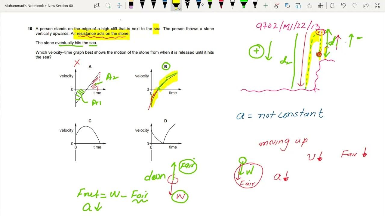 As physics 9702 may june 2022 variant 13 q10 youtube