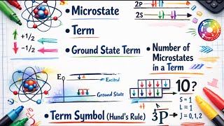 Electronic Spectra of coordination compounds | Microstates | Term | Ground State Term | Term Symbols