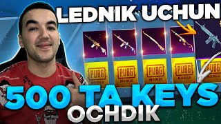 LEDNIK UCHUN 500 TA KEYS YIG'IBDI   PUBGMOBILE