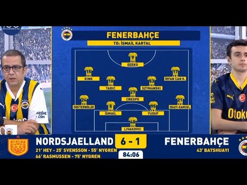 Nordsjaelland 6-1 fenerbahçe Fbtv gol anlari💥 aglama anlari😭 son dakikalar #fbtv #nordsjaelland