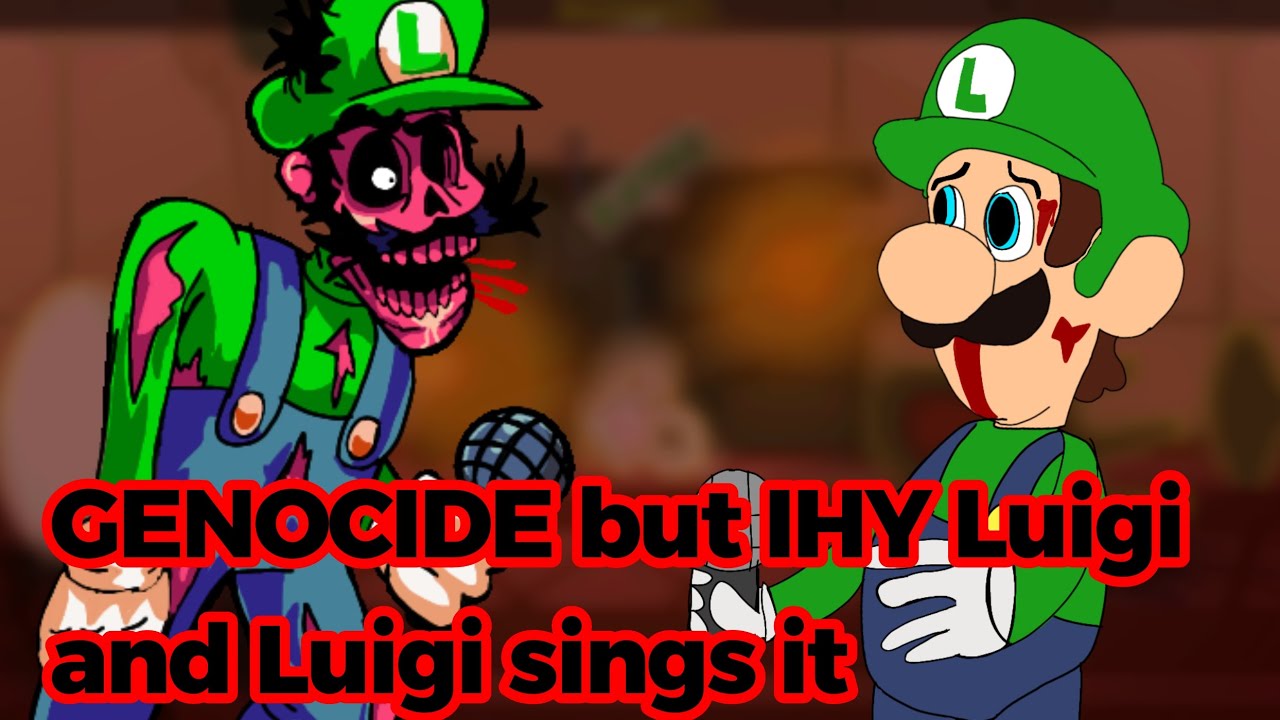 FNF Genocide V2 but IHY Luigi and Luigi sings it (FNF COVER) - YouTube