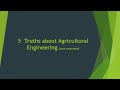 5 facts about agricultural engineering