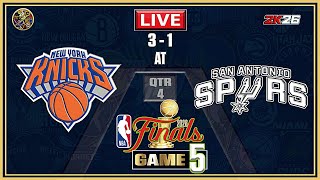 NBA LIVE! New York KNICKS vs San Antonio SPURS | NBA FINALS Game 5 | JUNE 13, 2026 | NBA 2K26