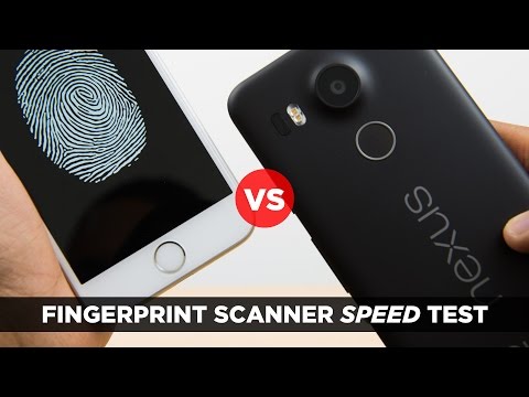 Nexus 5X vs iPhone 6s - Fingerprint Scanner Speed Test