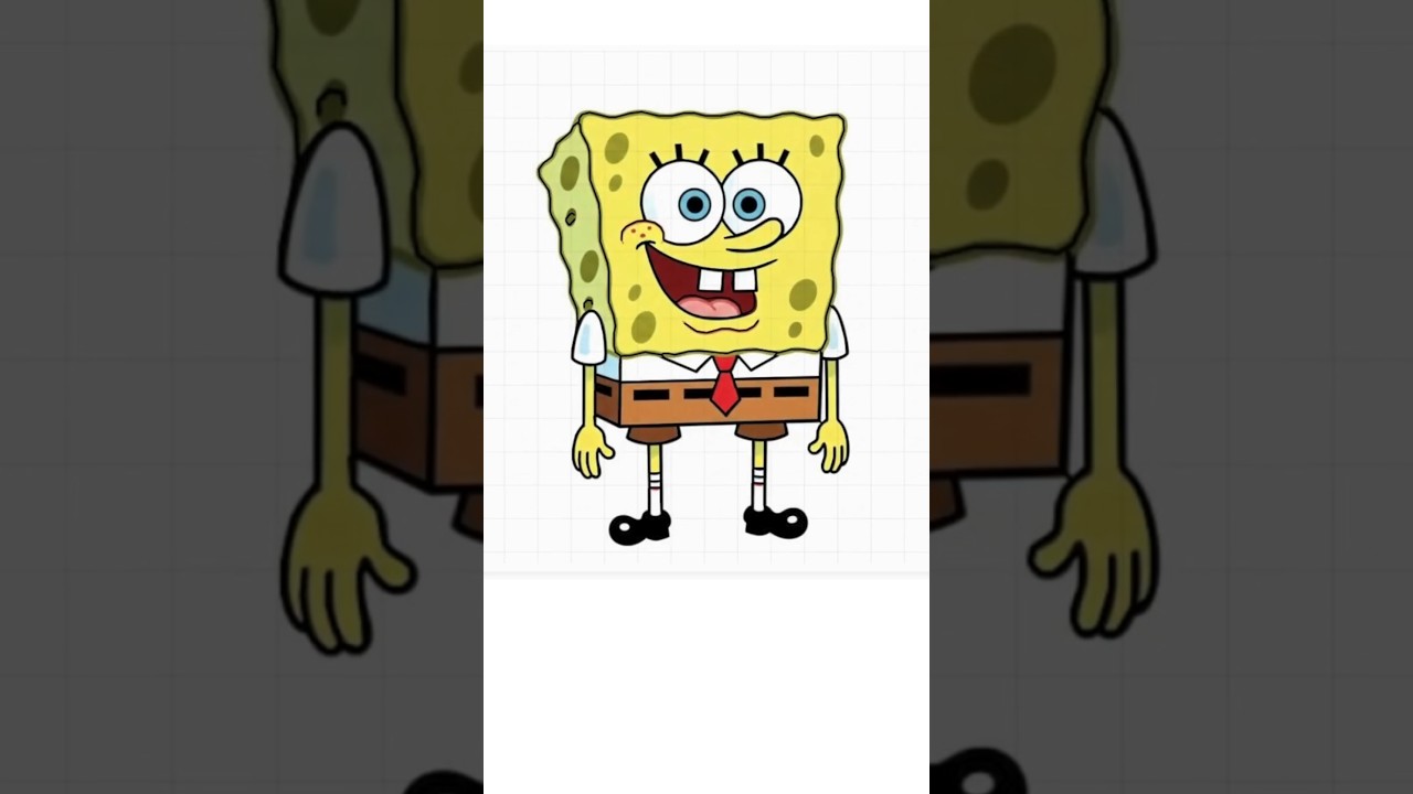 How to Draw SpongeBob SquarePants | Easy Cartoon Drawing Tutorial for Kids & Beginners