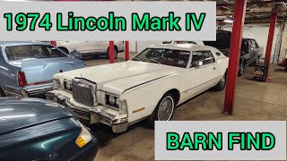 Barn Find! - 1974 Lincoln Mark IV #lincoln #carguys #barnfind 🚘🚗💶