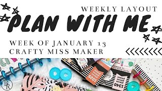 Crafty Miss Maker // Plan with Me: Happy Planner Bullet Journal Layout | Plans by Rochelle