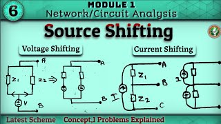 6.Source Shifting Voltage/Current Shifting Concept,1 Problems Explained 3rd Sem ECE Latest Schem VTU