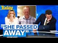 Hosts break down after quarantined man’s mother passes away | Today Show Australia