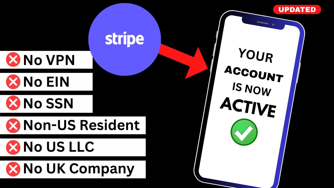 Stripe for Non Supported Countries: Account Setup Without LLC or VPN Tutorial
