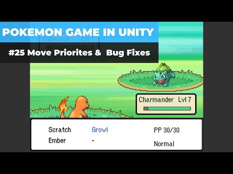 Make A Game Like Pokemon in Unity | #25 - Move Priorities & Bug Fixes