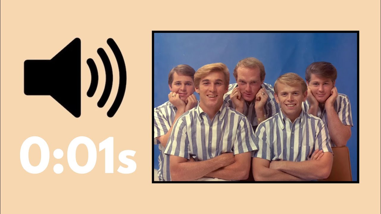 Guess the Beach Boys Song in 1 Second!