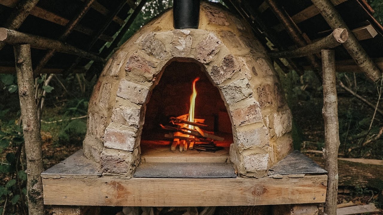Building a Rustic Wood Fired Oven in the Woods YouTube
