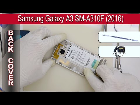 How to replace 🔧 the back cover 📱 Samsung Galaxy A3 SM-A310 (2016)