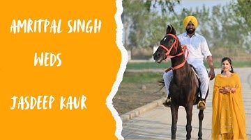 Amritpal Singh weds Jasdeep Kaur Video By Lovely Studio Tanda Mob 98144 36504