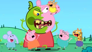 Peppa Pig Zoombie Turn into a Giant - Peppq Pig Funny Animation