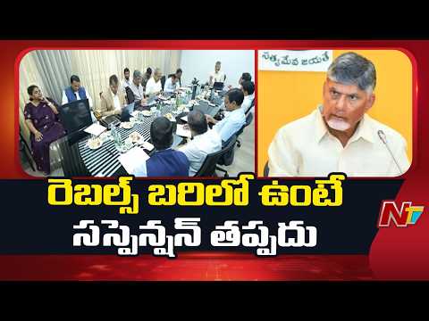 CM Chandrababu Suspension Warning To Alliance Party Rebel Candidates | NTV Telugu - NTVTELUGU