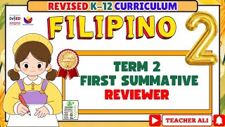 GRADE 2 FILIPINO 2 TERM 2 FIRST SUMMATIVE REVIEWER #grade2 #reviewer #exam 