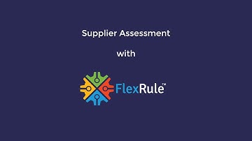 Supplier Assessment with FlexRule