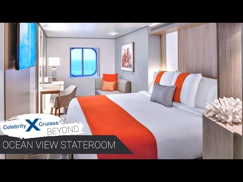 Celebrity Beyond Oceanview Stateroom walkthrough tour