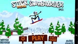Stickman Snowboarder Free Android App Video Review (FREE Apps)  - CrazyMikesapps screenshot 5