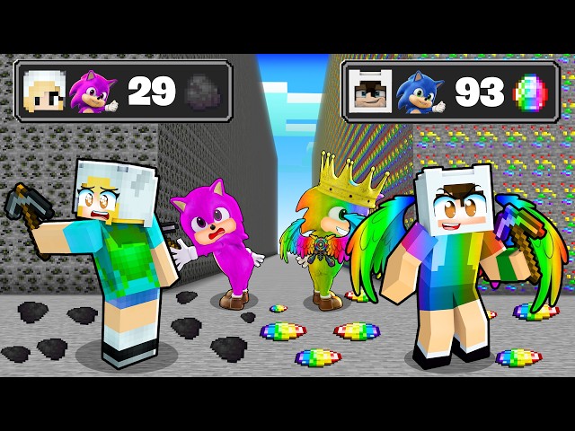 RENGARENK ERKEKLER VS FAKİR KIZLAR MADEN SAVAŞI 😱 Minecraft