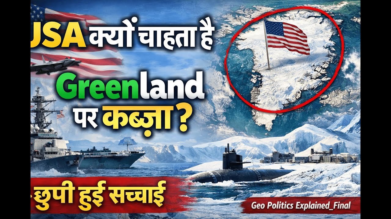USA क्यों चाहता है Greenland पर कब्ज़ा? छुपी हुई सच्चाई | Geo Politics Explained