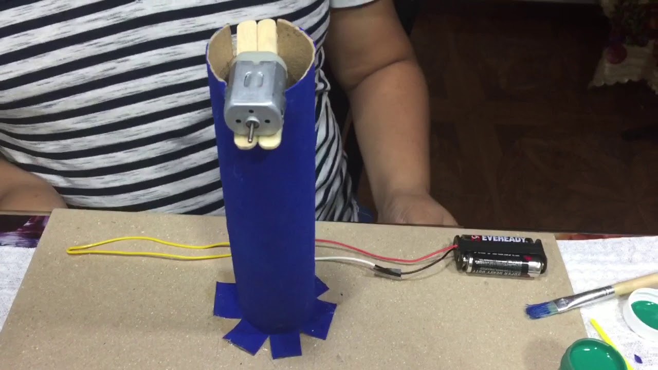 Como Hacer Un Molino De Viento Con Motor