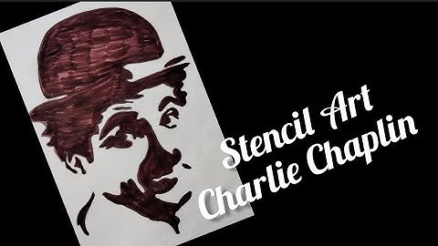 Charlie Chaplin  Realistic Stencil Artwork | Speed Drawing | Time Lapse #art #celebritypainting