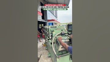 FOR SALE - SHIKI SL220 "4 COLOUR + ROTARY DIE CUT" LABEL PRINTING MACHINE | MK PRINTECS | 9842985143