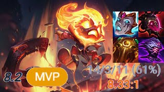 burn amumu jungle season 14 #amumu #leagueoflegends #amumugameplay