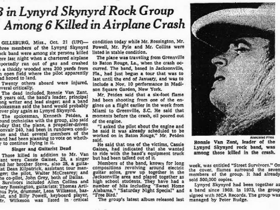 Lynyrd Skynyrd, Ronnie Van Zant, Allen Collins, Steve Gaines, Gary Rossingt...