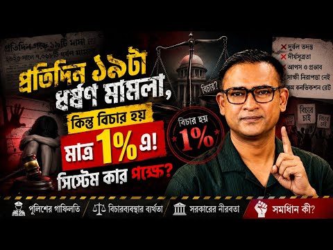 প্রতিদিন ১৯টা ধর্ষণ মামলা, কিন্তু বিচার হয় মাত্র ১% এ! সিস্টেম কার পক্ষে?