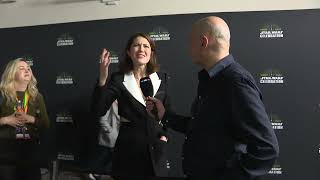 AHSOKA Mary Elizabeth Winstead Interview HERA SYNDULLA - her Brother was obsessed with STAR WARS