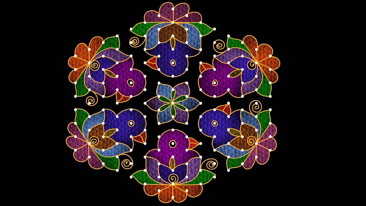 15-8 dots Sankranthi muggulu|chukkala muggulu|pongal rangoli designs#rangoli #sankranthikolam #muggu