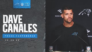 Famous Dave Canales addresses the media after Bills game | Carolina Panthers Net Worth
