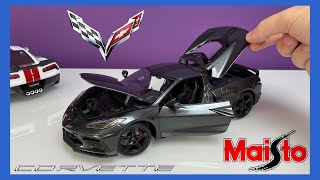 1:18 Chevrolet Corvette C8 Stingray (Shadow Gray) - Maisto [Unboxing]