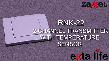RNK-22 - 2-Channel Transmitter with Temperature Sensor - ZAMEL - EXTA LIFE